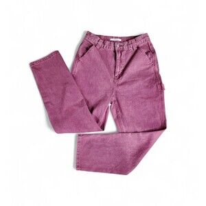 PacSun BF Carpenter Streetwear Dk Pink Demin Jeans Women's Sz 27x27